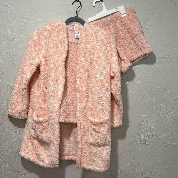 Art class 3-piece girls pajama set pink faux fur teddy size XL (14) - Picture 1 of 7